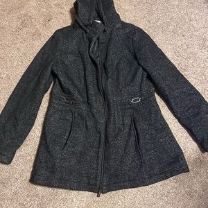 Liz Claiborne Charcoal Quilted Jacket